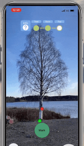 Using iOS native LiDAR in an app to measure arboreal height. Source: https://www.youtube.com/watch?v=k5DNlvq2hdE