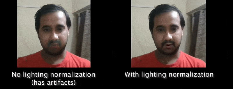 Decoupling illumination data from general geometry helps LipSync3D to produce more realistic lip movement output under challenging conditions. Other approaches of recent years have limited themselves to 'fixed' lighting conditions that won't reveal their more limited capacity in this respect.