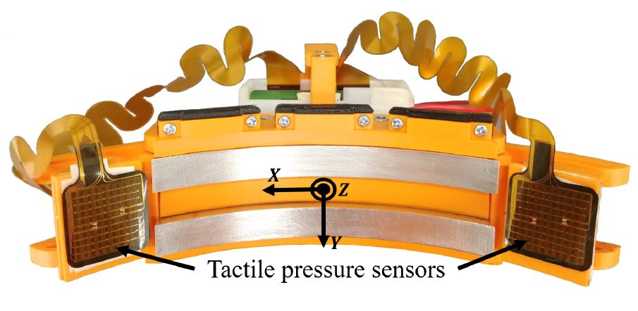 Tactile pressure sensor array in the docking mechanism of MobileCharger.