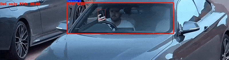 One of the researchers' models in action. The windshield area is first identified and isolated as a catchment area for an AI-aided search for images of a mobile phone. The system is designed to ignore mounted mobile phones, and seek out devices that are being actively held by the driver. Source: https://www.youtube.com/watch?v=PErIUr3Cxvg