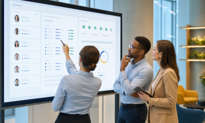 Recruiting team reviewing AI-assisted candidate matching