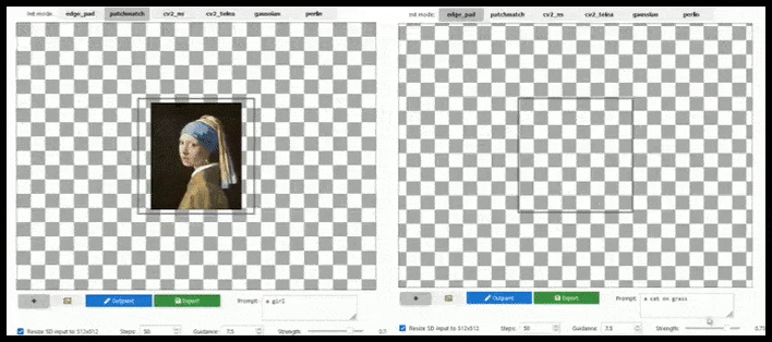 Tile-based augmentation can extend a standard 512x512 render almost infinitely, so long as the prompts, existing image and semantic logic allow for it. Source: https://github.com/lkwq007/stablediffusion-infinity