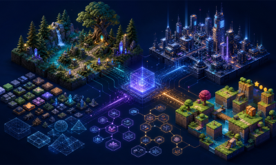 AI-generated game worlds and 3D assets connected through a creative production pipeline
