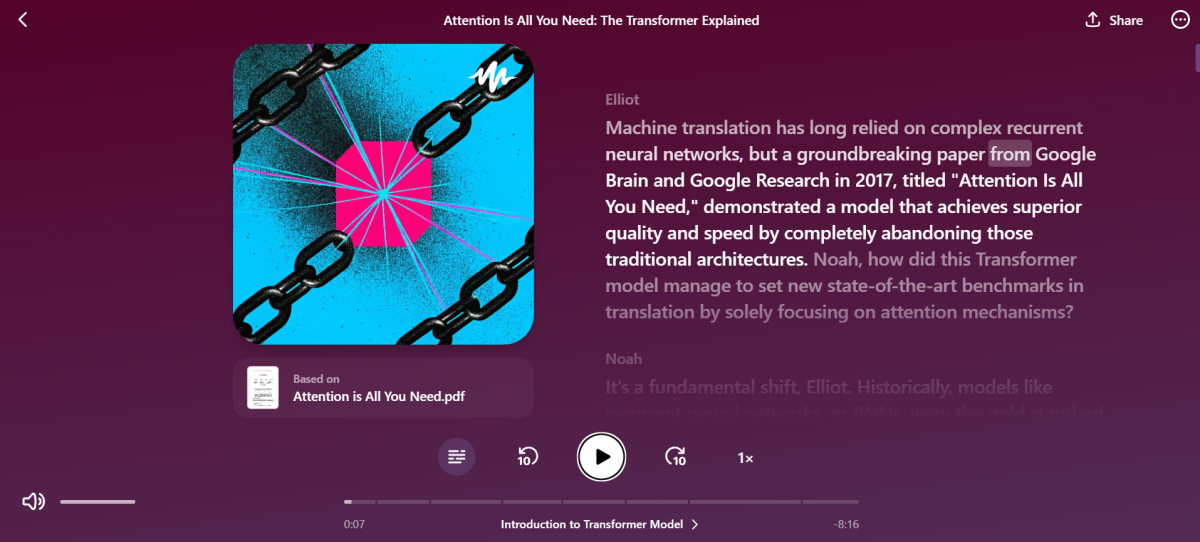 Un podcast AI generato con Speechify.