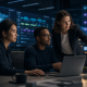 Customer support team managing B2B service operations