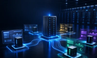 Reseller hosting infrastructure connecting isolated client environments