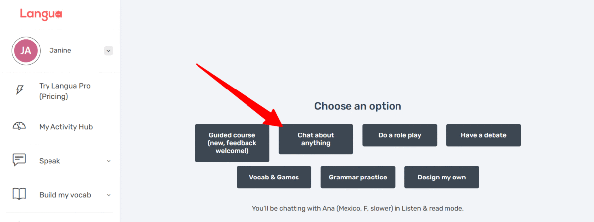 LanguaTalkで何でもチャットしましょう。