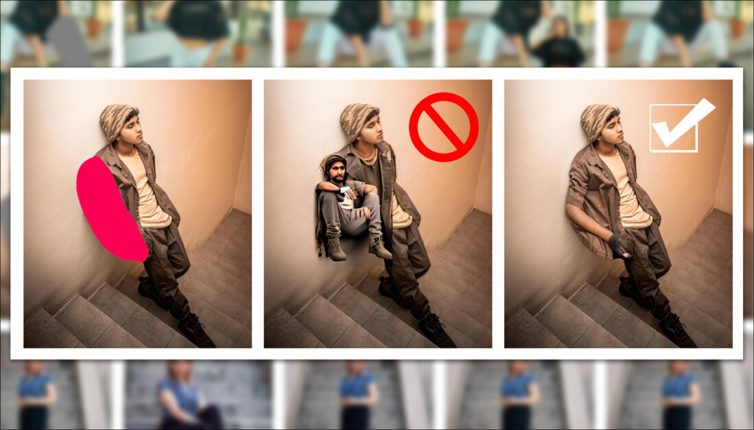 Montage of examples from supplementary material for the paper 'CompleteMe: Reference-based Human Image Completion' (https://liagm.github.io/CompleteMe/pdf/supp.pdf)