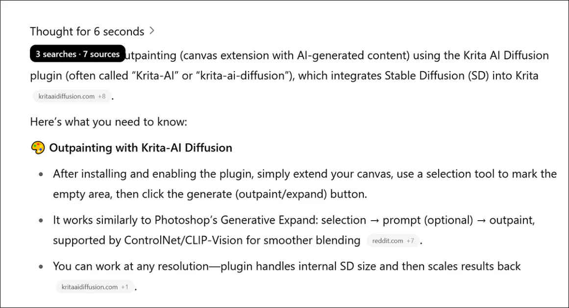 Spot the links, if you can. Though ChatGPT provides hyperlinks, they are rendered at .5625em (6.75pt) type size, in a pale grey gamut. In rivals such as Google Notebook, links are obscured by being converted into footnotes, making an extra click necessary to arrive at a link. This tendency to discourage leaving the domain is equivalent to 'SEO stickiness' or 'bounce rate', where value is assigned to domains at which the casual user is inclined to dwell, explore and remain.