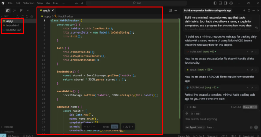 Core files created by Cursor AI.