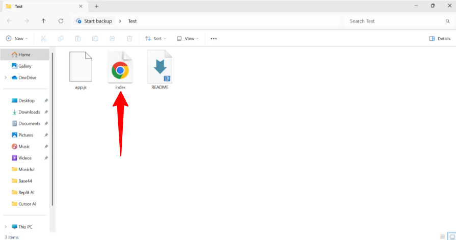 Accessing a preview of a web app built with Cursor AI.