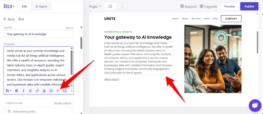Přístup k textovému editoru v B12.