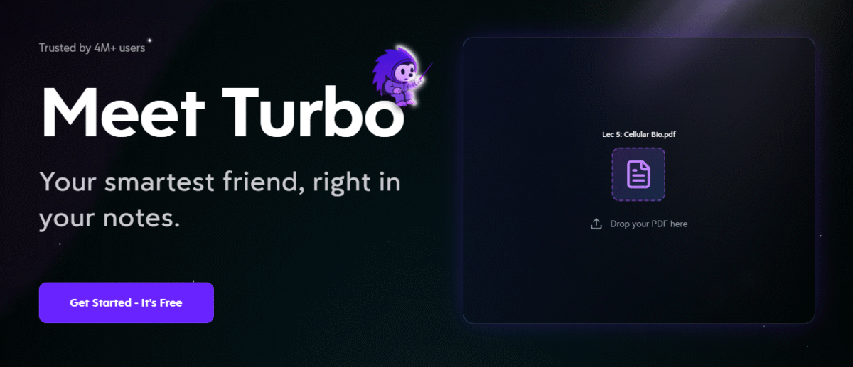 TurboLearn homepage.