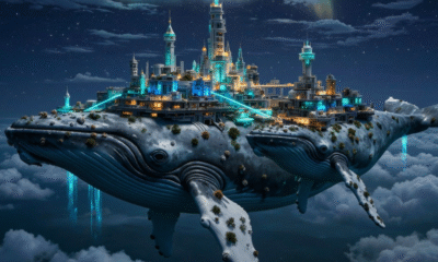 A whale with a city on its back, generated with ImagineArt.