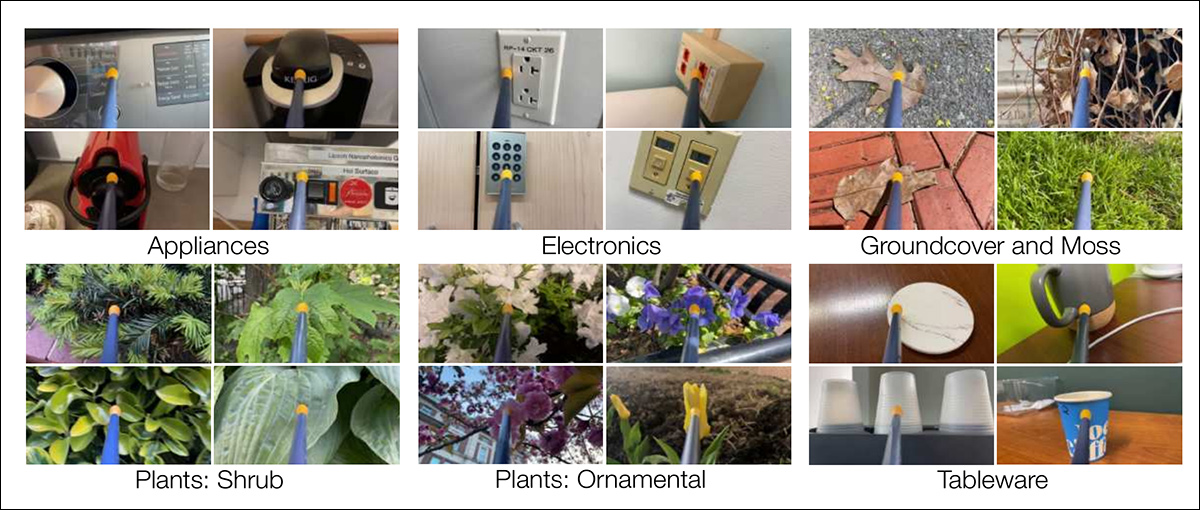 A small sample from an extensive illustration in the source paper detailing the varied smell sources and environments captured in the project.