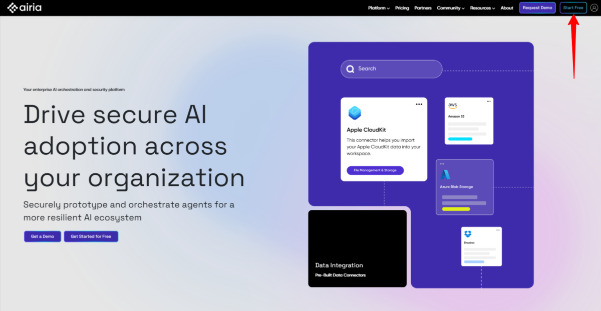 Inscription à Airia.