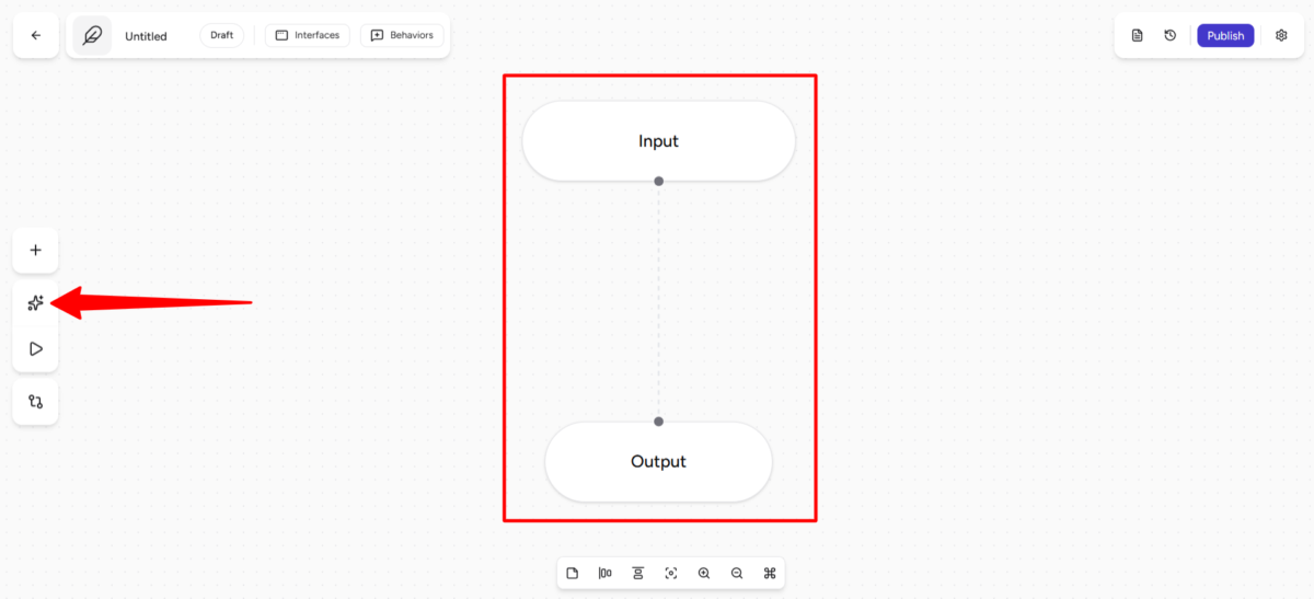 Sélectionner l'outil de création d'IA lors de la création d'un agent d'IA avec Airia.