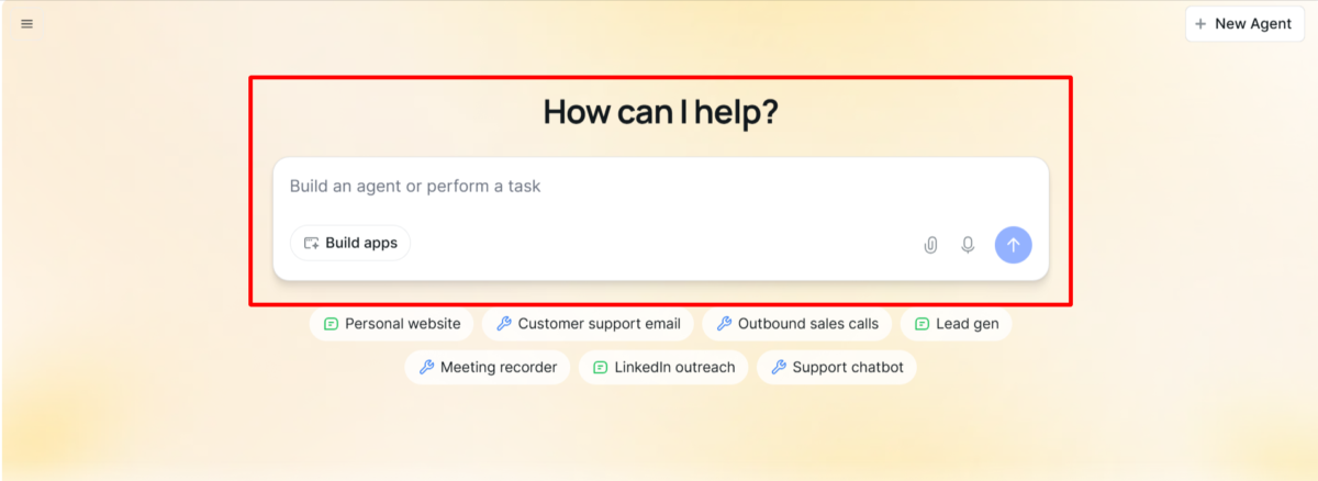 הגנרטור של לינדי ליצירת סוכני בינה מלאכותית.