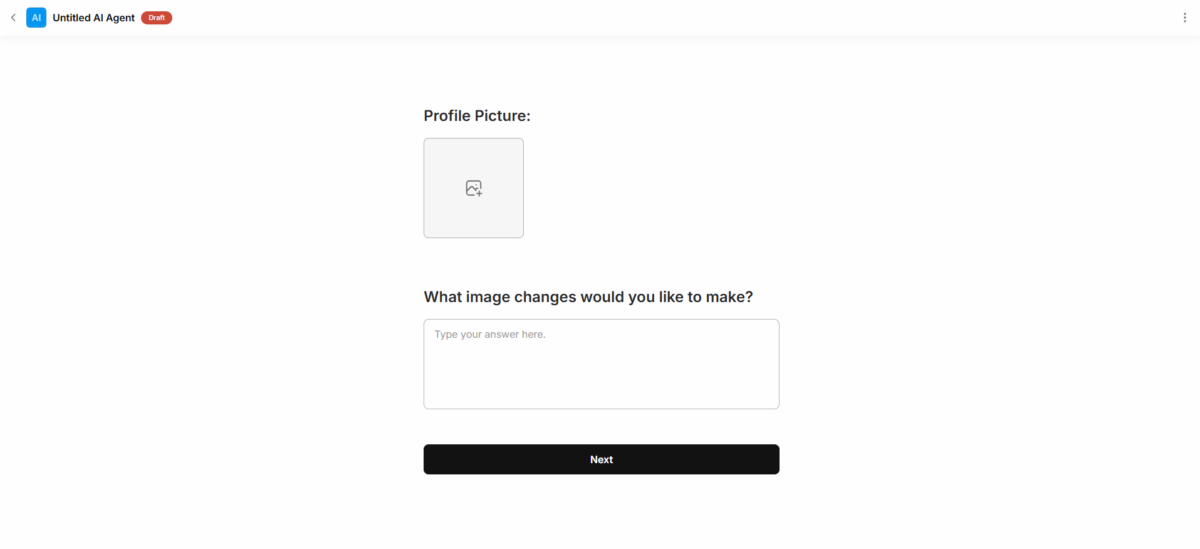 תצוגה מקדימה של סוכן שנוצר באמצעות MindStudio.