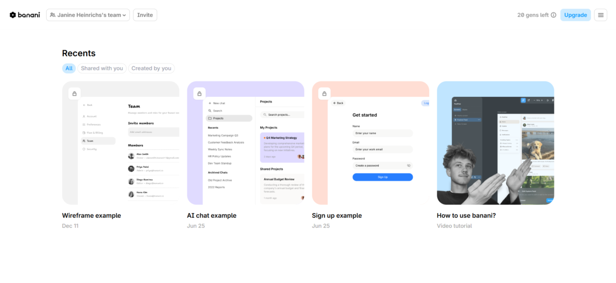 Examples of work done in Banani.