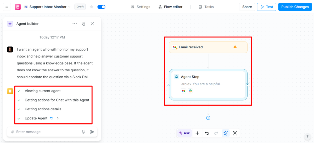 לינדי יוצרת סוכנת בינה מלאכותית לתמיכת לקוחות.