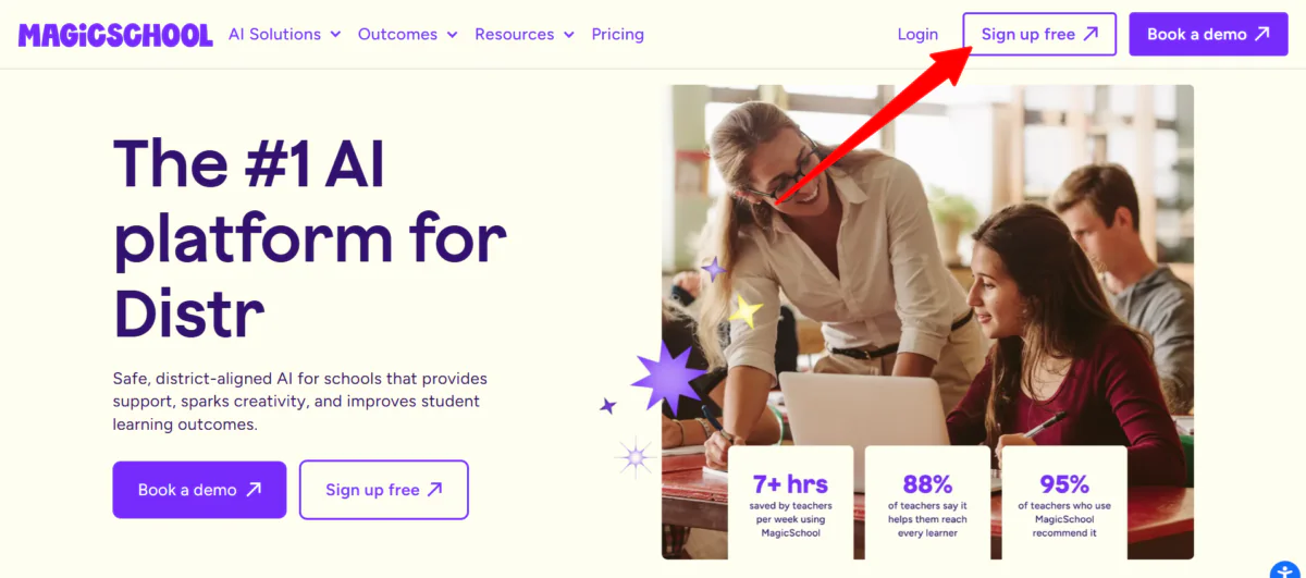 Tilmelding til MagicSchool er gratis.