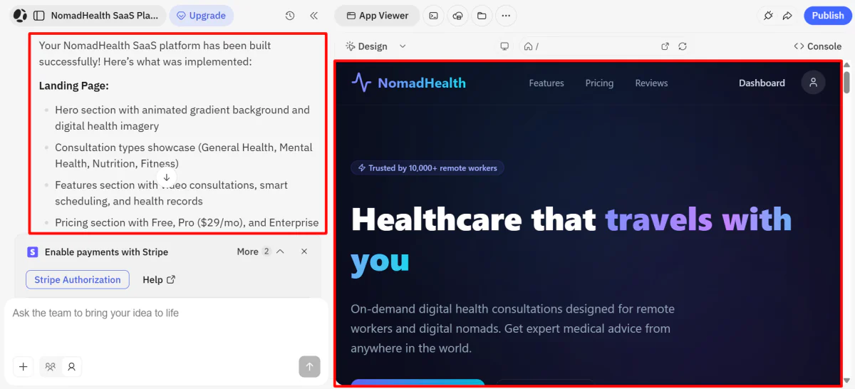 A SaaS platform created with Atoms Dev.