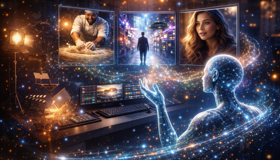 AI generating cinematic vidoes.