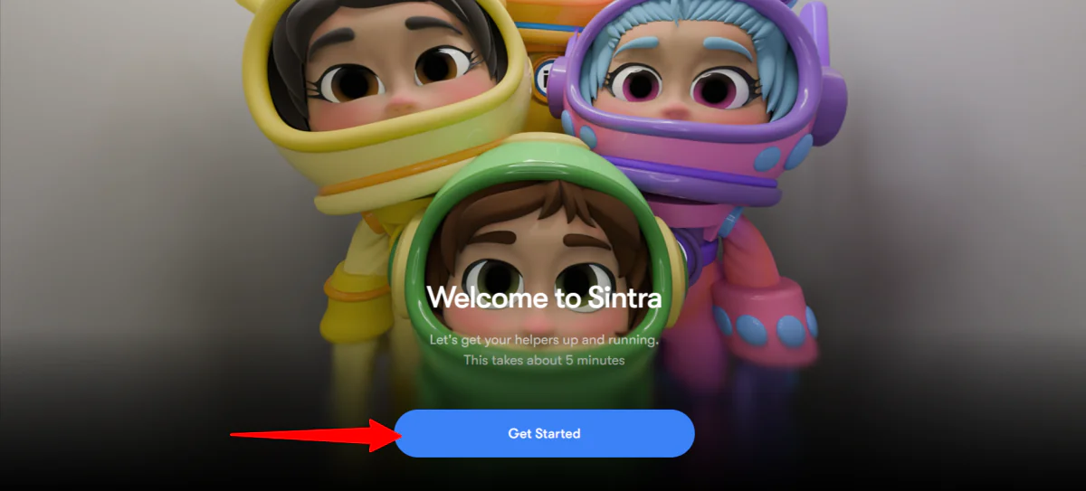 Getting helpers up and running with Sintra AI.