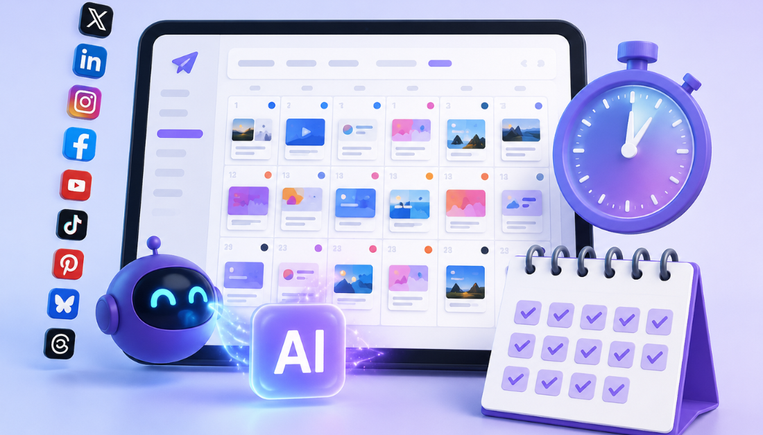 An AI helping generate a content plan.