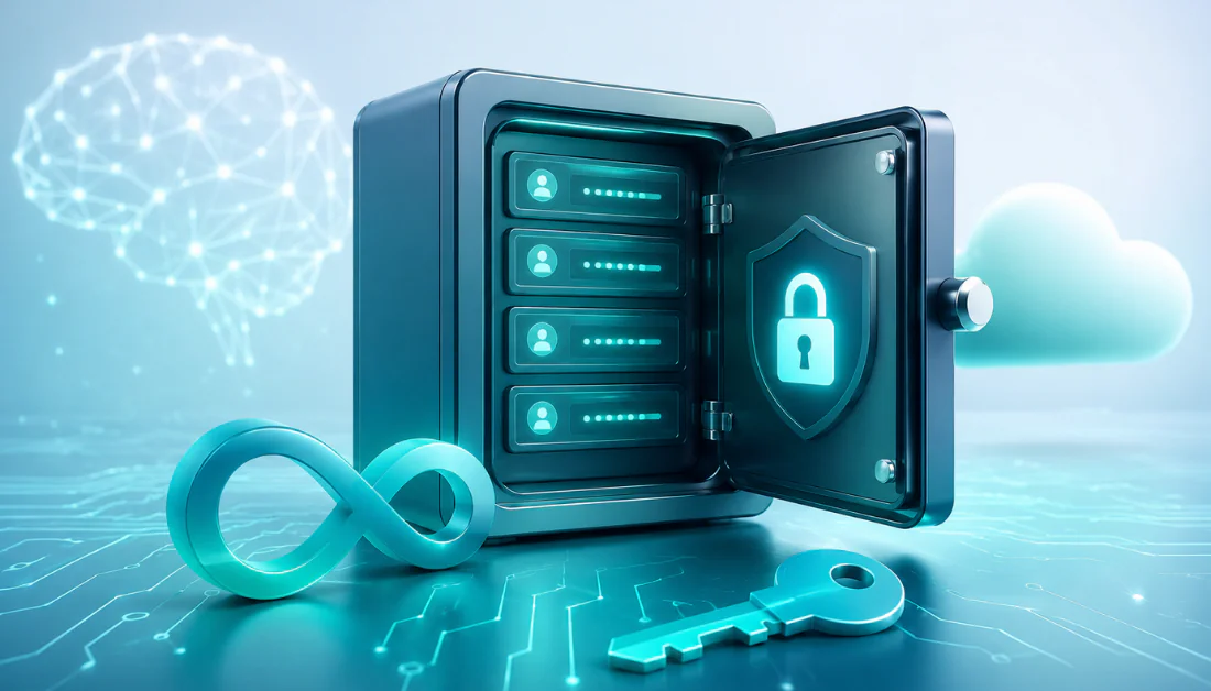 An AI software that stores unlimited passwords for free.