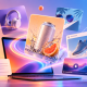 An AI ad tool generating various ad creative simultaneously.