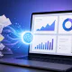 AI turning messy data into a professional slideshow.