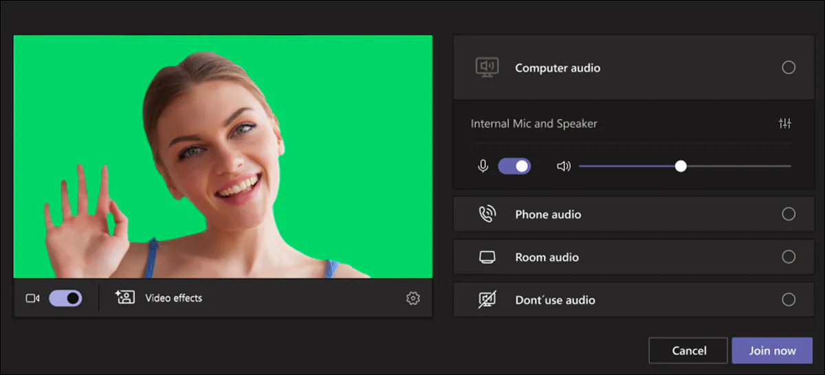 A typical example of an AI-trained foreground extraction system cropping out too much of the source subject. Source - https://techcommunity.microsoft.com/discussions/microsoftteamspublicpreview/now-in-public-preview-green-screen-feature-in-teams-meetings/3786020