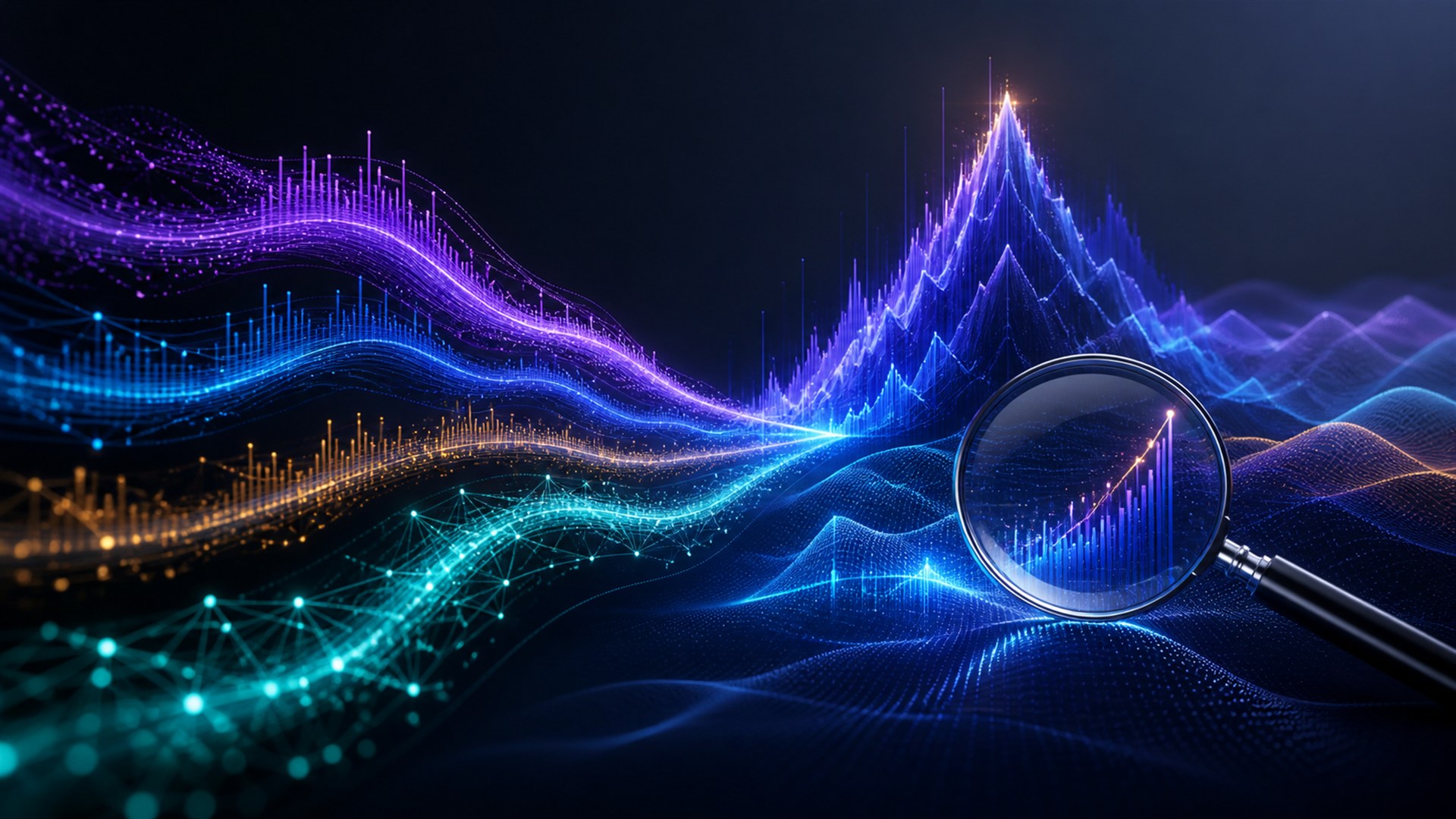 AI trend analysis revealing emerging signals across market data