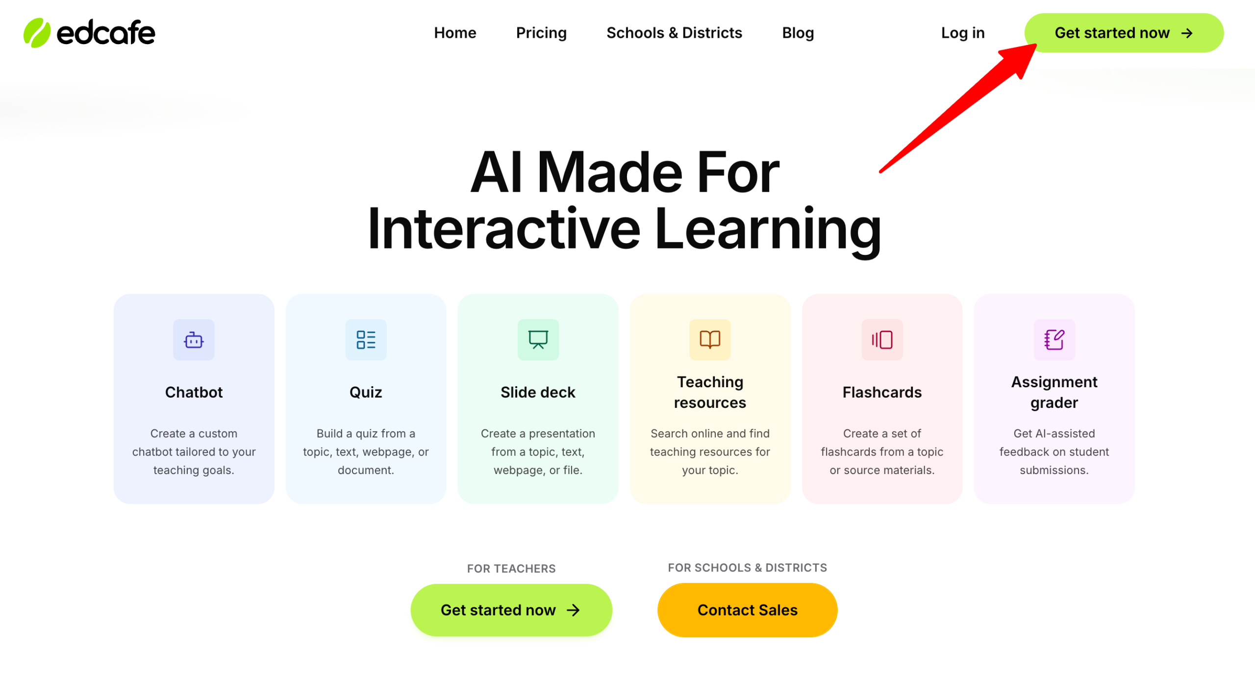 Signing up for Edcafe AI.