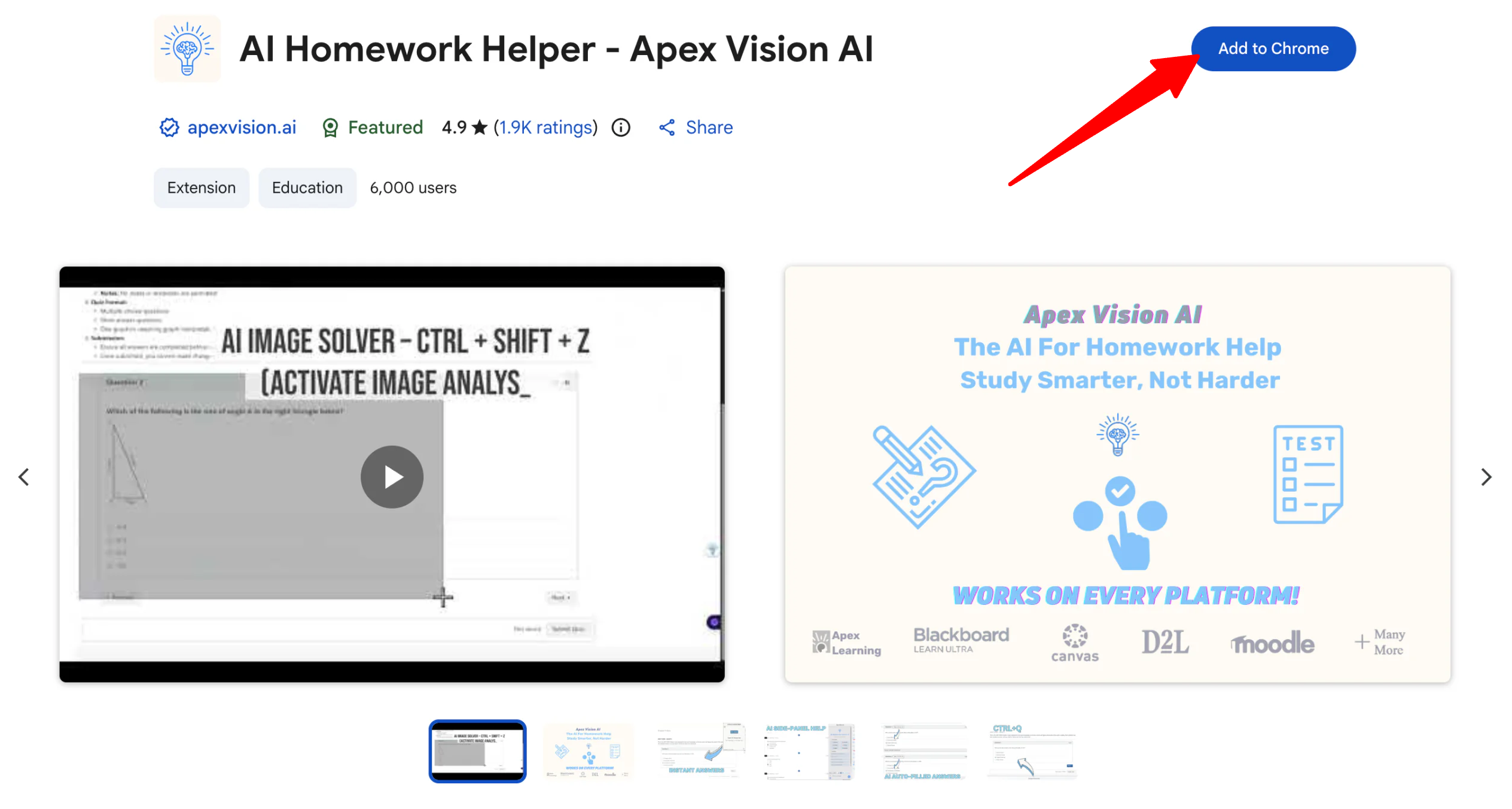 Adding Apex Vision AI to Chrome.