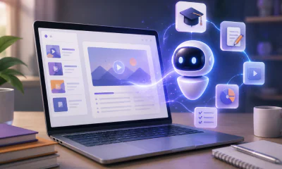 Building a course in minutes with AI.