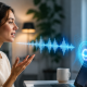 A woman who replaced her keyboard with her voice (AI).