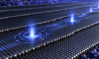 Quantum vortices moving along atomic steps in an ultrathin superconductor
