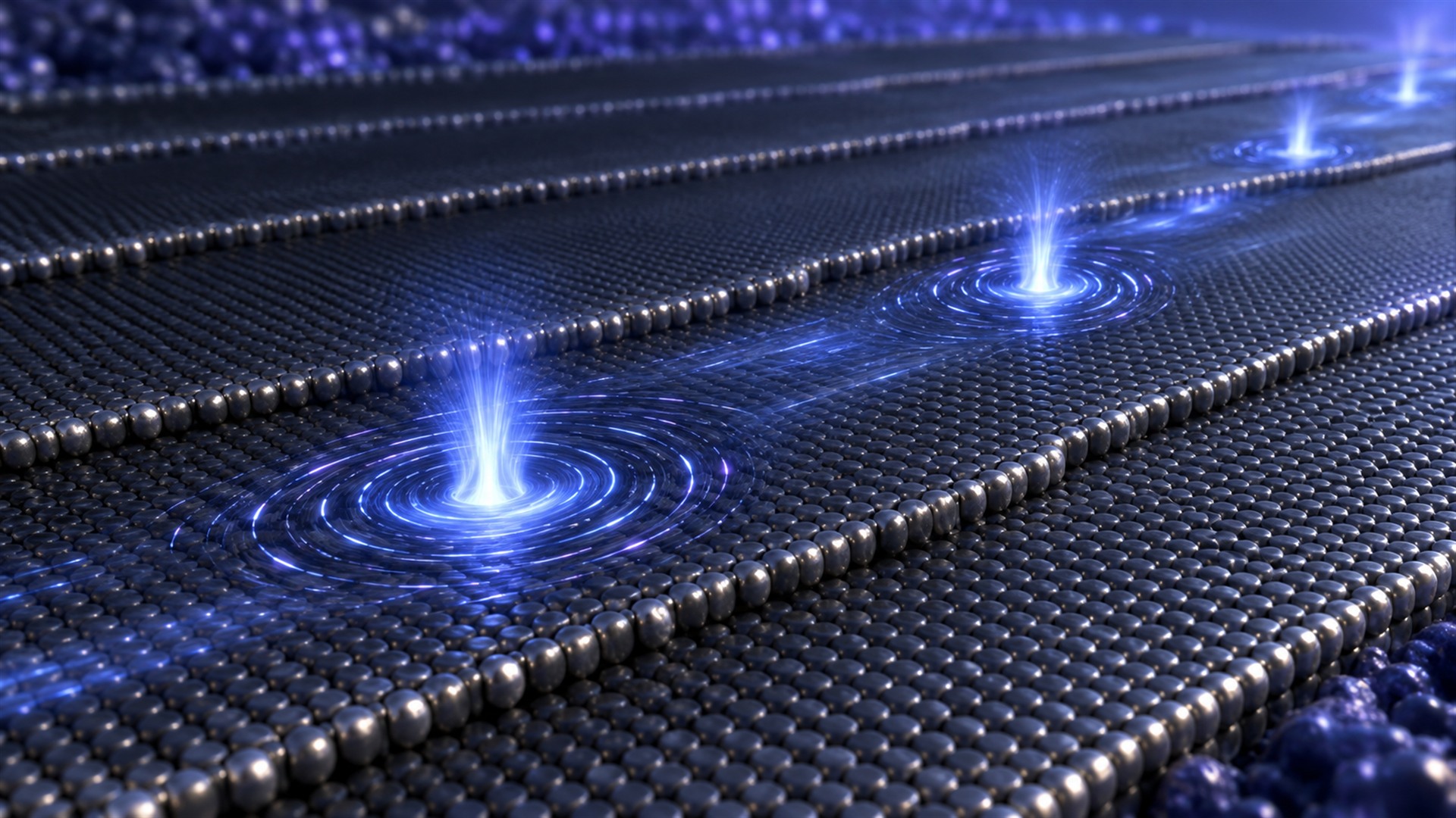 Quantum vortices moving along atomic steps in an ultrathin superconductor