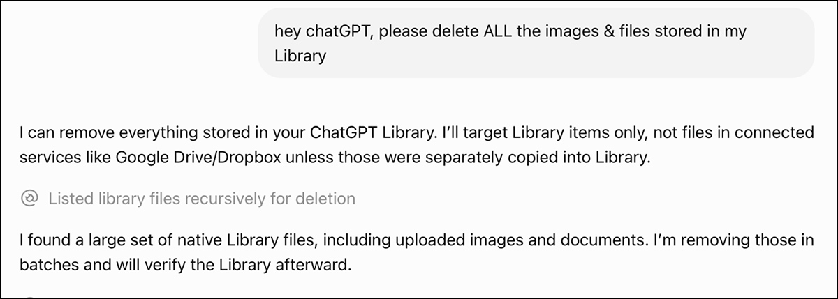 ChatGPT solves the problem it faced users with all summer. Source - https://old.reddit.com/r/ChatGPT/comments/1uh32iw/now_you_have_to_manually_delete_everything_you/pbg8v8d/