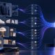 Conceptual illustration of retail product images becoming structured attributes for AI search
