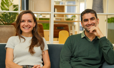 Crux Labs co-founders photographed together in an office.
