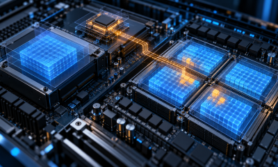 Conceptual illustration of altered runtime model memory reached through an infrastructure processor while stored data remains unchanged.