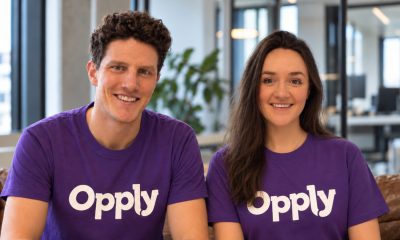 Opply co-founders Martin Postel (CTO), left, and Helen Murphy (CEO), right.