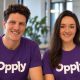 Opply co-founders Martin Postel (CTO), left, and Helen Murphy (CEO), right.