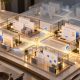 Simulated workplace environments for AI agent training and evaluation — AI-generated illustration