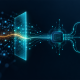 Conceptual illustration of AI threat detection connecting anomalous network activity to investigation and response workflows.