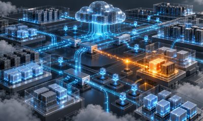 Runtime telemetry connecting cloud workloads, APIs, and AI agents — AI-generated illustration